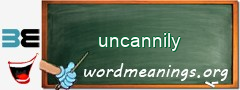 WordMeaning blackboard for uncannily